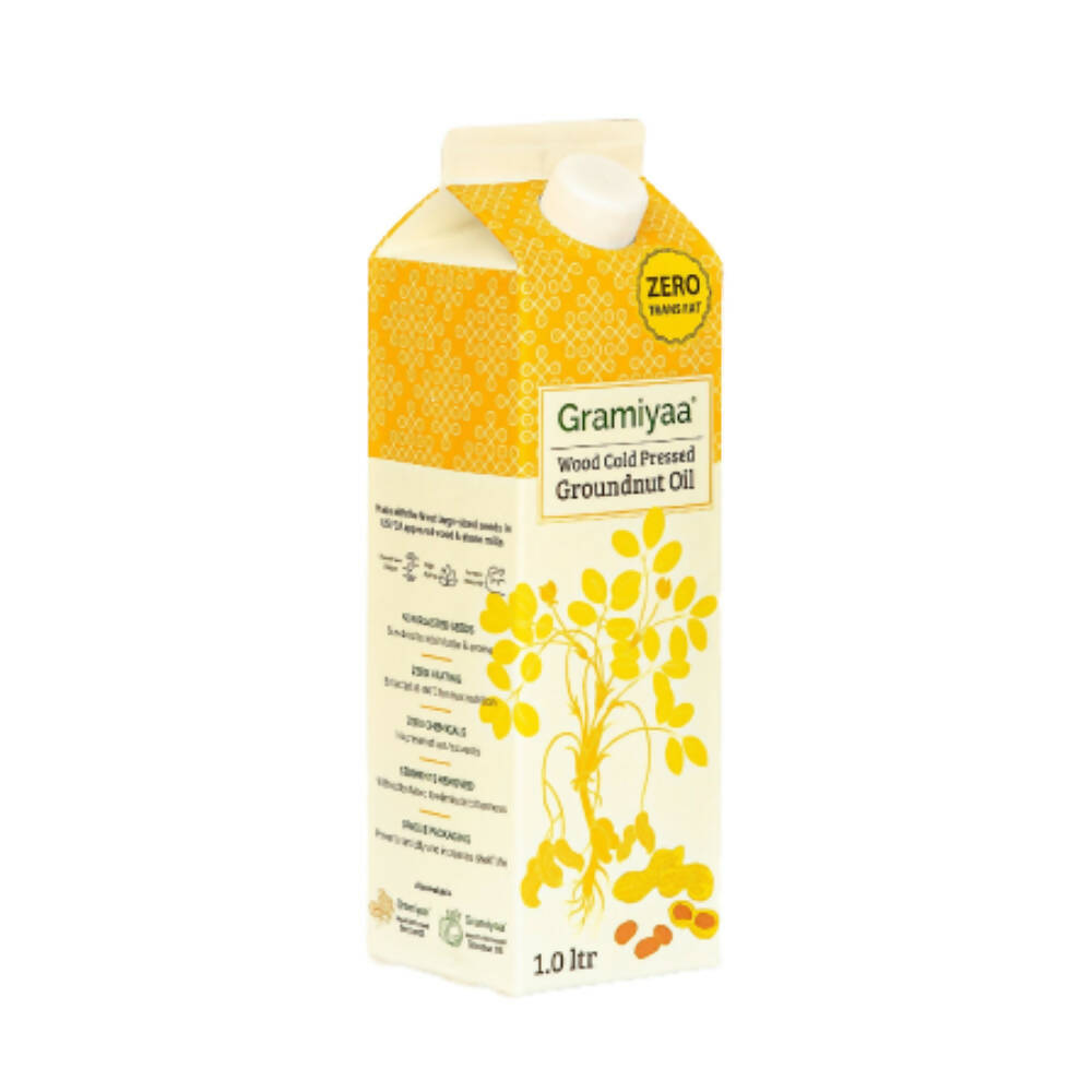 Gramiyaa Wood Cold Pressed Groundnut Oil - Grab2buy