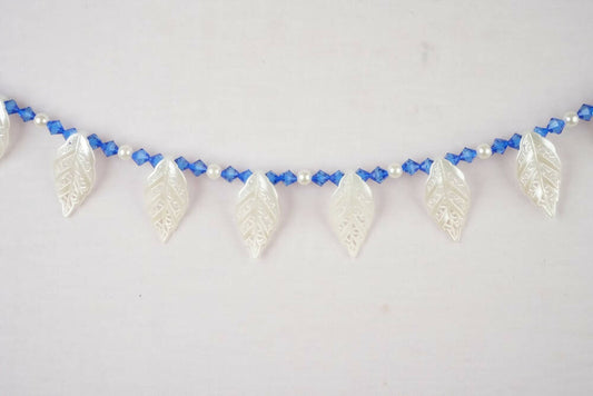 Kundan HandiKrafts White Leaf Beats Thoranna