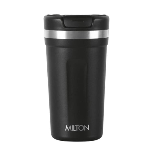 Milton Corral Thermosteel Insulated Coffee Mug Tumbler - 400ml (Black) | Grab2Buy