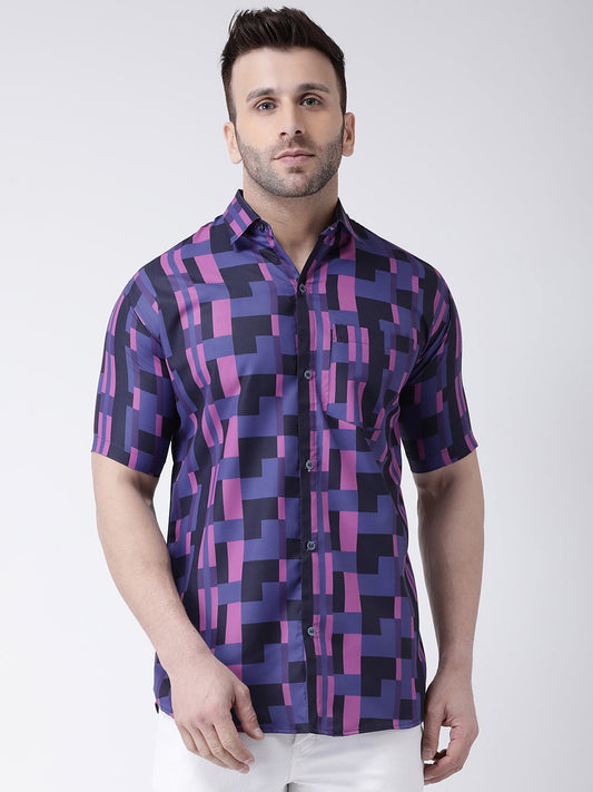 RIAG Multi color Men's Half Sleeves Printed Shirt