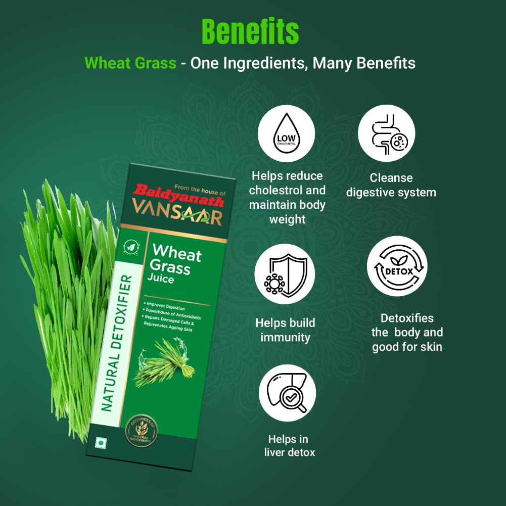 Baidyanath Vansaar Wheat Grass Juice - Grab2buy