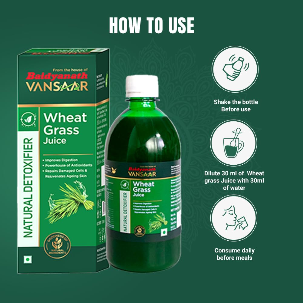 Baidyanath Vansaar Wheat Grass Juice - Grab2buy