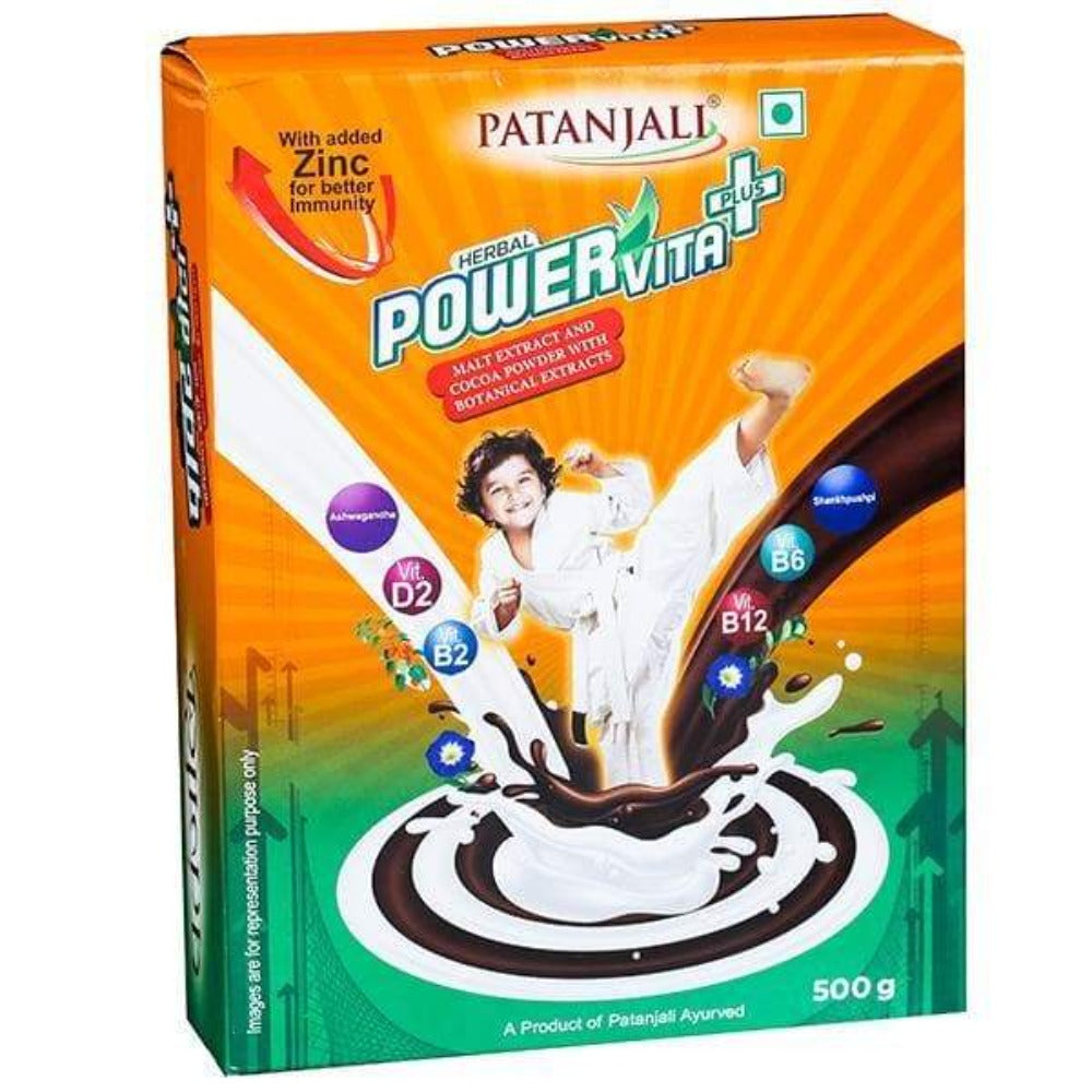 Patanjali Herbal Powervita Powder Plus Refill Pack - 500Gm - Grab2buy