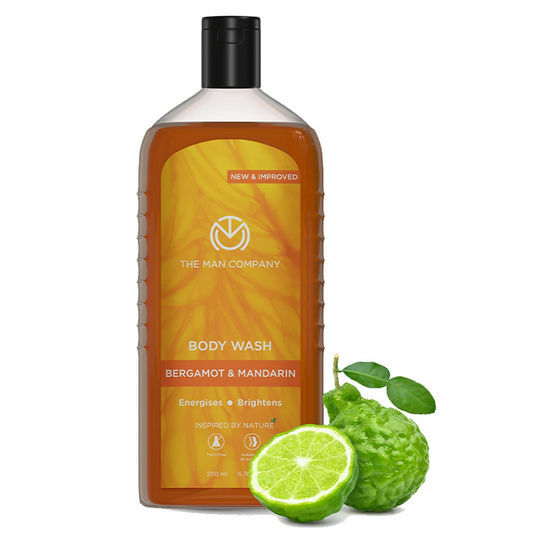 The Man Company Perfumed Body Wash- Bergamot & Mandarin Glowing & Bright Skin With Turmeric & Orange Peel Extract Grab2Buy The Man Company Grab2Buy