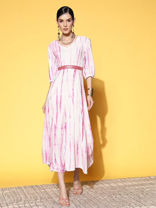 Yufta Pink Midi Dress Grab2Buy Yufta Grab2Buy