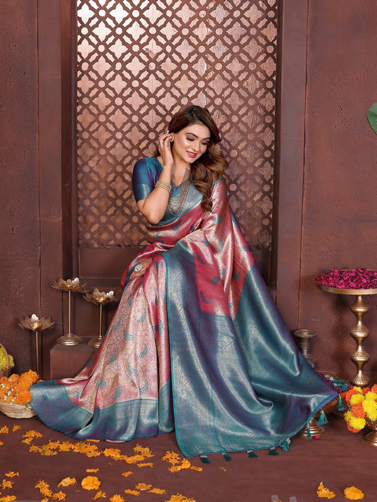 Anaita Banarasi Tissue Silk Saree