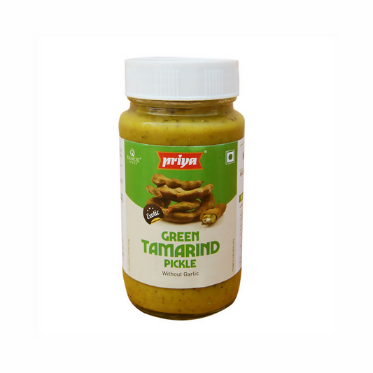 Priya Green Tamarind Pickle Without Garlic | Swadesiicart