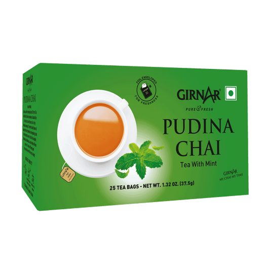 Girnar Black Tea Bags - Pudina | Swadesiicart