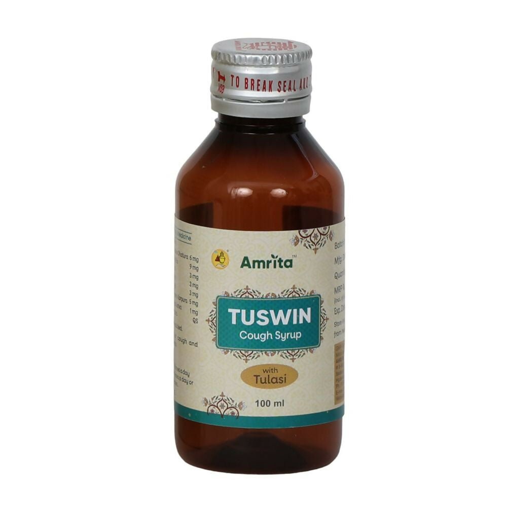 Amrita Tuswin Cough Syrup With Tulasi - Grab2buy