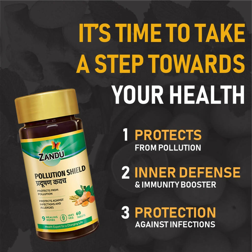 Zandu Pollution Shield Tablets - Grab2buy