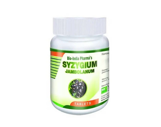 Bio India Homeopathy Syzygium Jambolanum Tablets – Homeopathic Blood Sugar & Diabetes Wellness Remedy