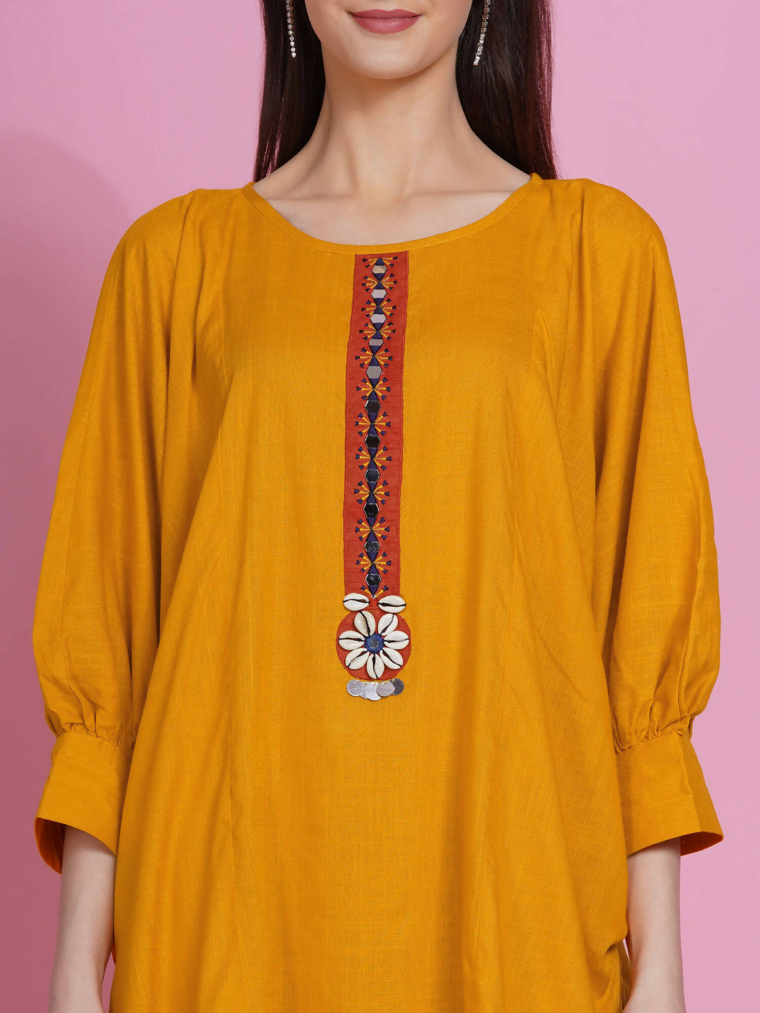 Women Republic Yellow Rayon Boxed Kurta With Pants - Grab2buy