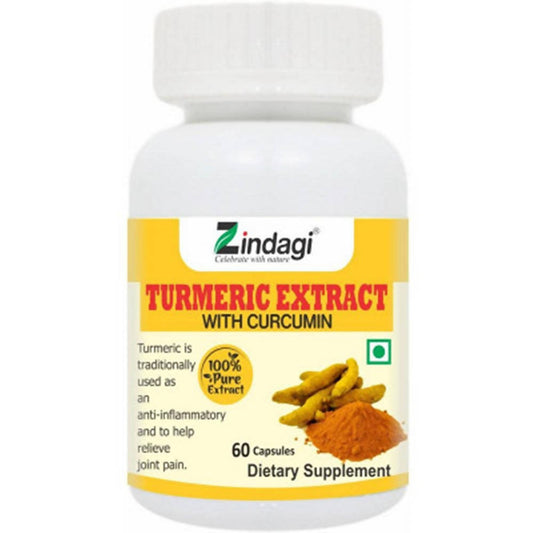 Zindagi Turmeric Extract With Curcumin Capsules - Grab2buy