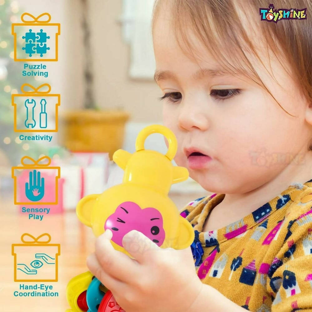 Toyshine Rattle with Teathers Combo for New Born Babies - Grab2buy