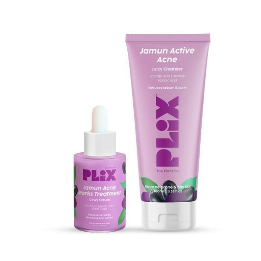 PLIX The Plant Fix Jamun Face Wash & Acne Marks Serum Combo Grab2Buy PLIX The Plant Fix Grab2Buy