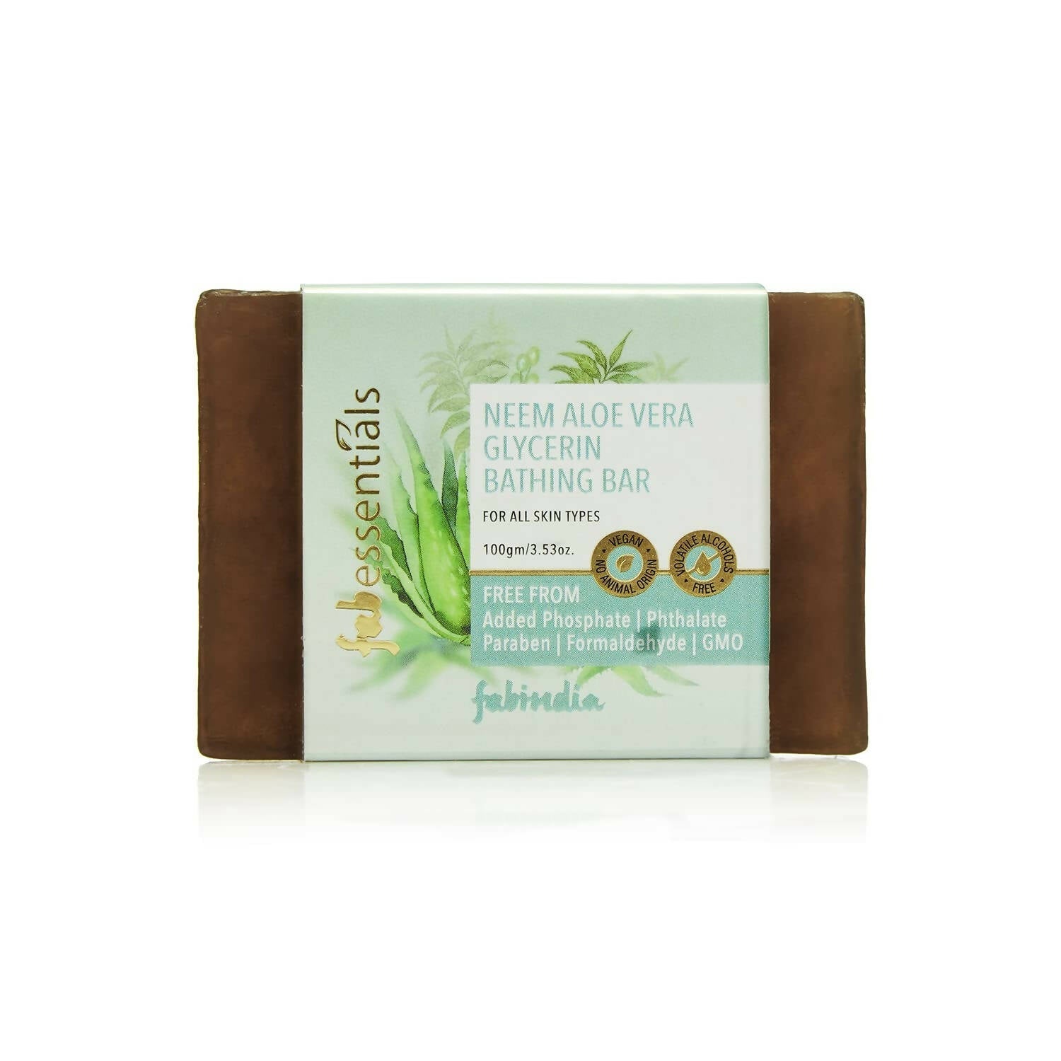 Fabessentials Assorted Glycerin Bathing Bars Combo - Orange Neroli, Neem Aloe Vera & Jasmine - Grab2buy