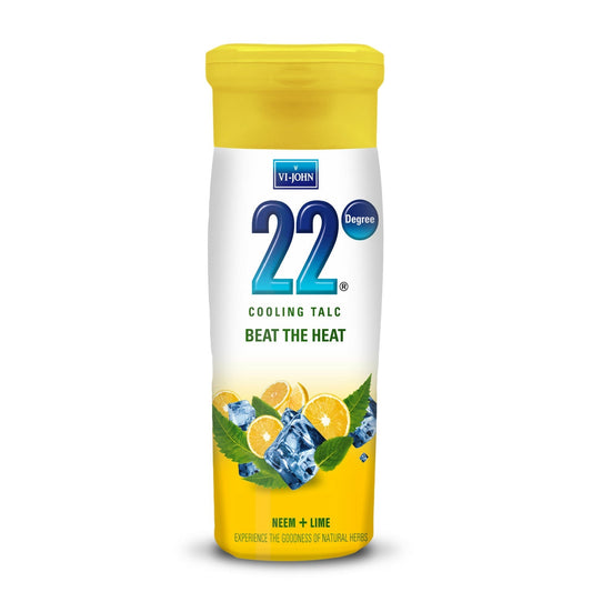 VI-JOHN 22 Degree Cooling Talc Beat the Heat Neem and Lime Grab2Buy VI-JOHN Grab2Buy