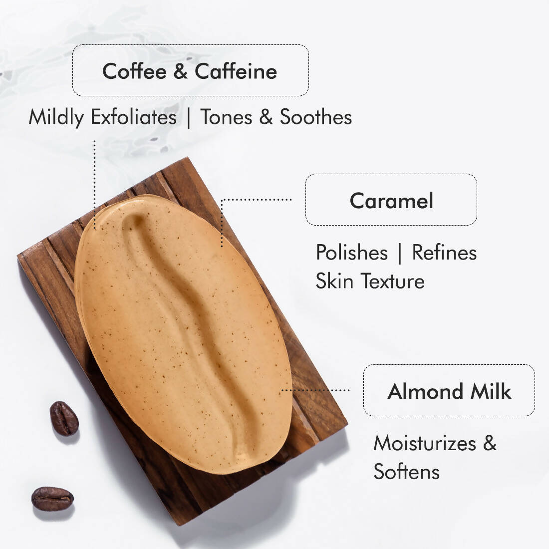 mCaffeine Exfoliating Coffee Bathing Bar - Distacart