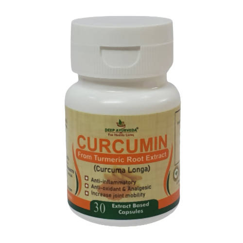Deep Ayurveda Curcumin 500mg Veg Capsules - Grab2buy