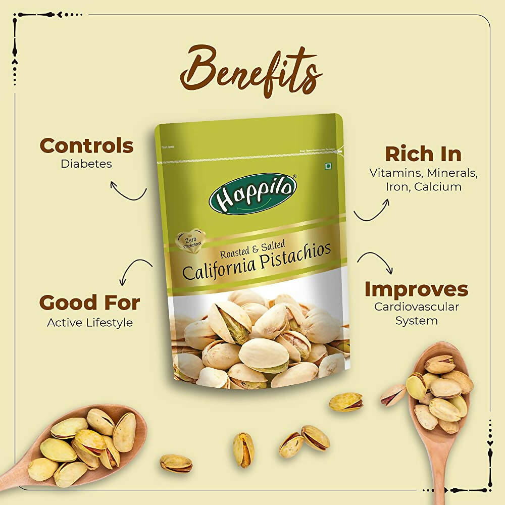 Happilo Premium Dry Fruits Combo (California Almonds, Raisins, Whole Cashews, Roasted Pistachios) - Grab2buy