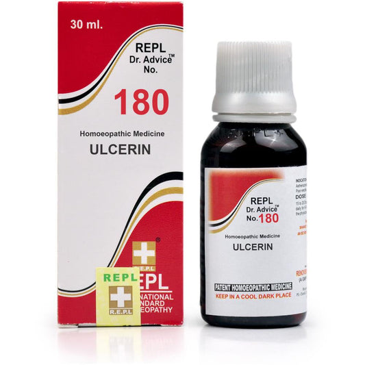 REPL Dr. Advice No 180 (Ulcerin) (30ml) For Stomach Ulcer, Burning Sensation with Pain in Stomach, Heart Burn