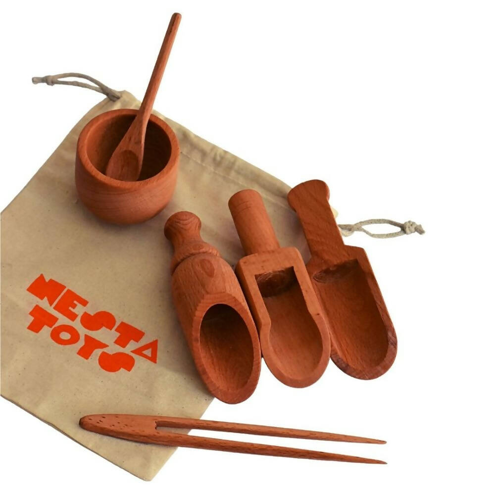 Nesta Toys Sensory Wooden Toys - Beech Wood - Grab2buy