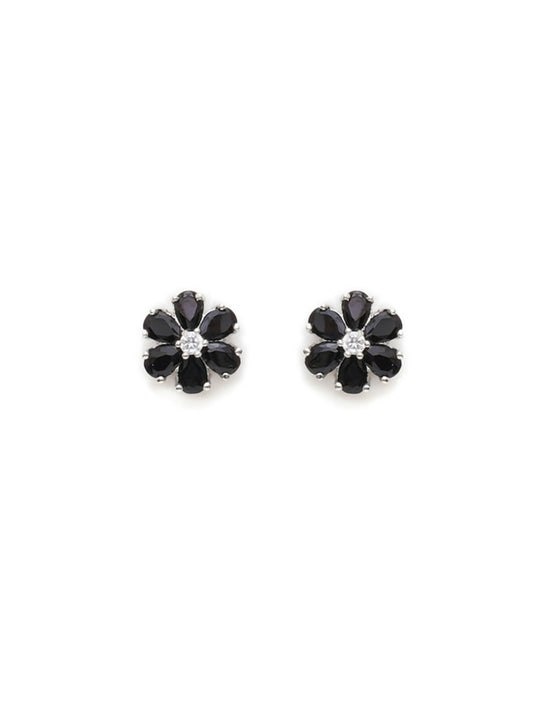 stone stud (Black and white) - Ruby Raang