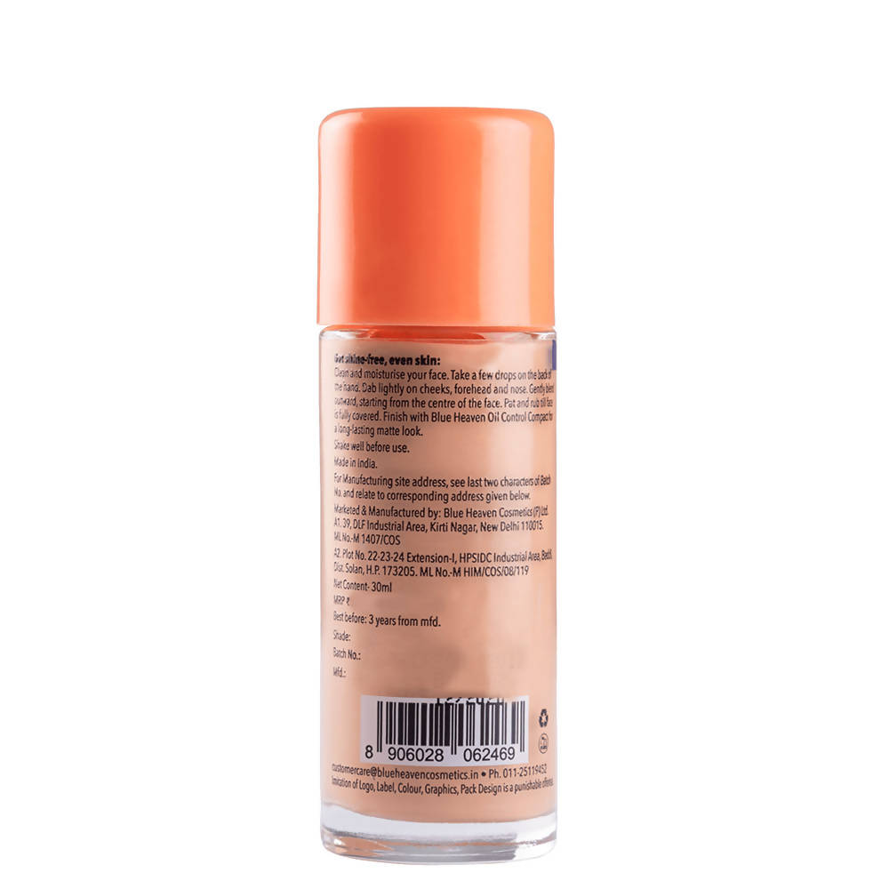 Blue Heaven Oil Control Matte Foundation SPF 15 Cream Ingredients