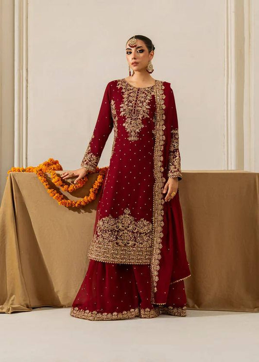 Lehenga Mart Designer Plazzo Suit For Women-Maroon