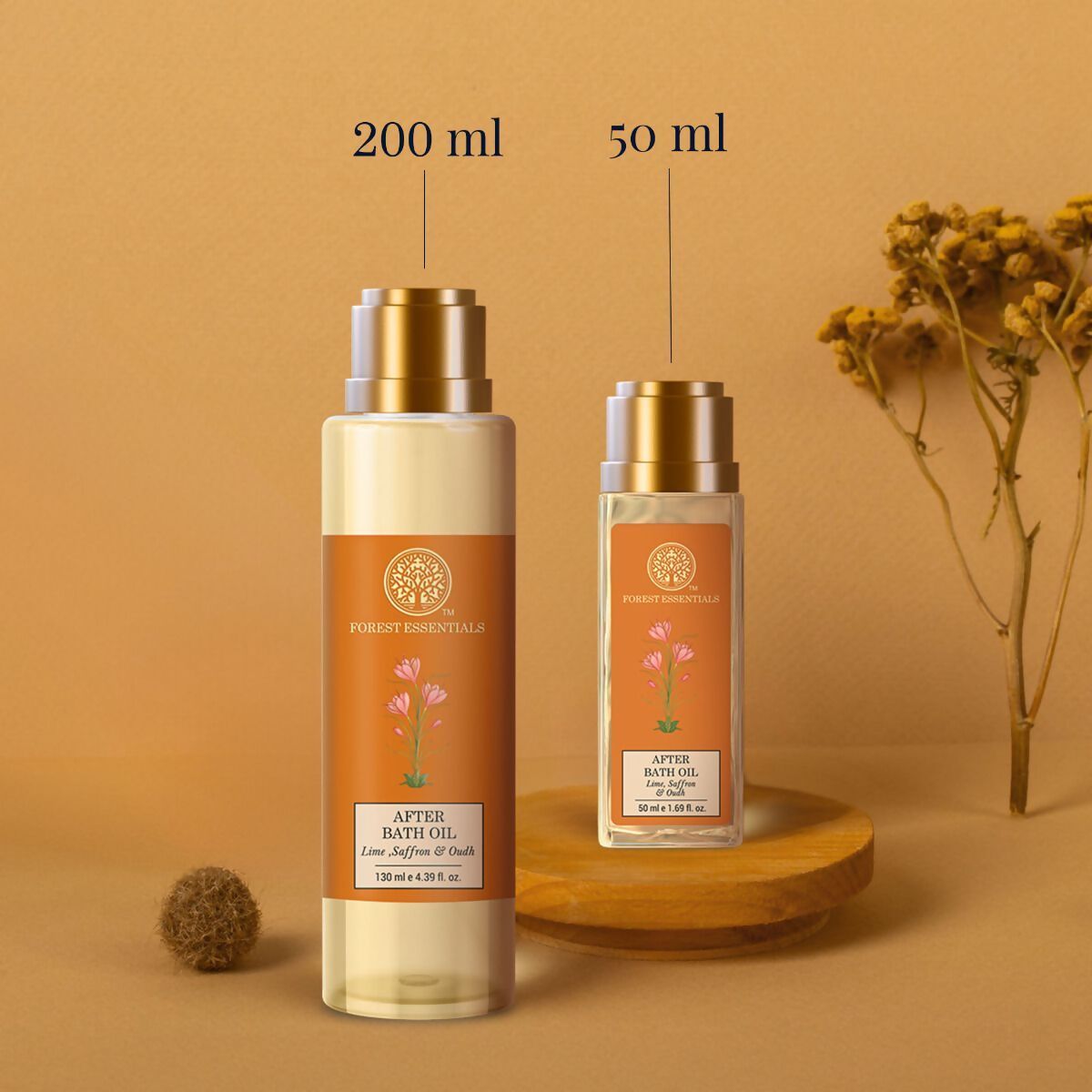 Forest Essentials After Bath Oil Lime Saffron & Oudh - Distacart