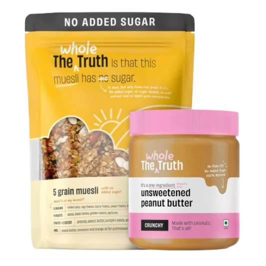 The Whole Truth Unsweetened Peanut Butter Crunchy + Muesli - Breakfast Grab2Buy The Whole Truth Grab2Buy
