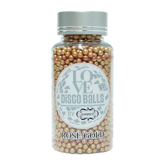 Confect Rose Gold Disco Balls Sprinkles 3 MM
