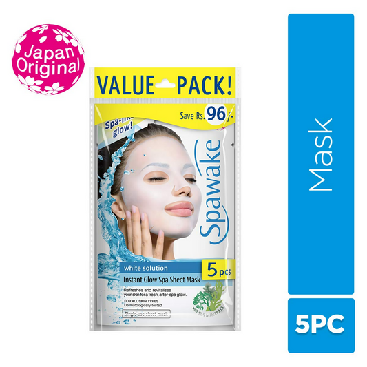 Spawake Face Sheet Mask Whitening Instant Glow for Hydrating & Radiance
