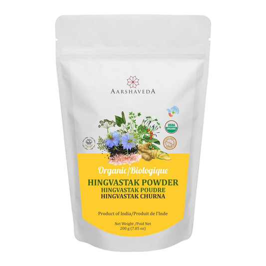 Aarshaveda | Hingvastak powder | USDA Certified Organic | 200gm
