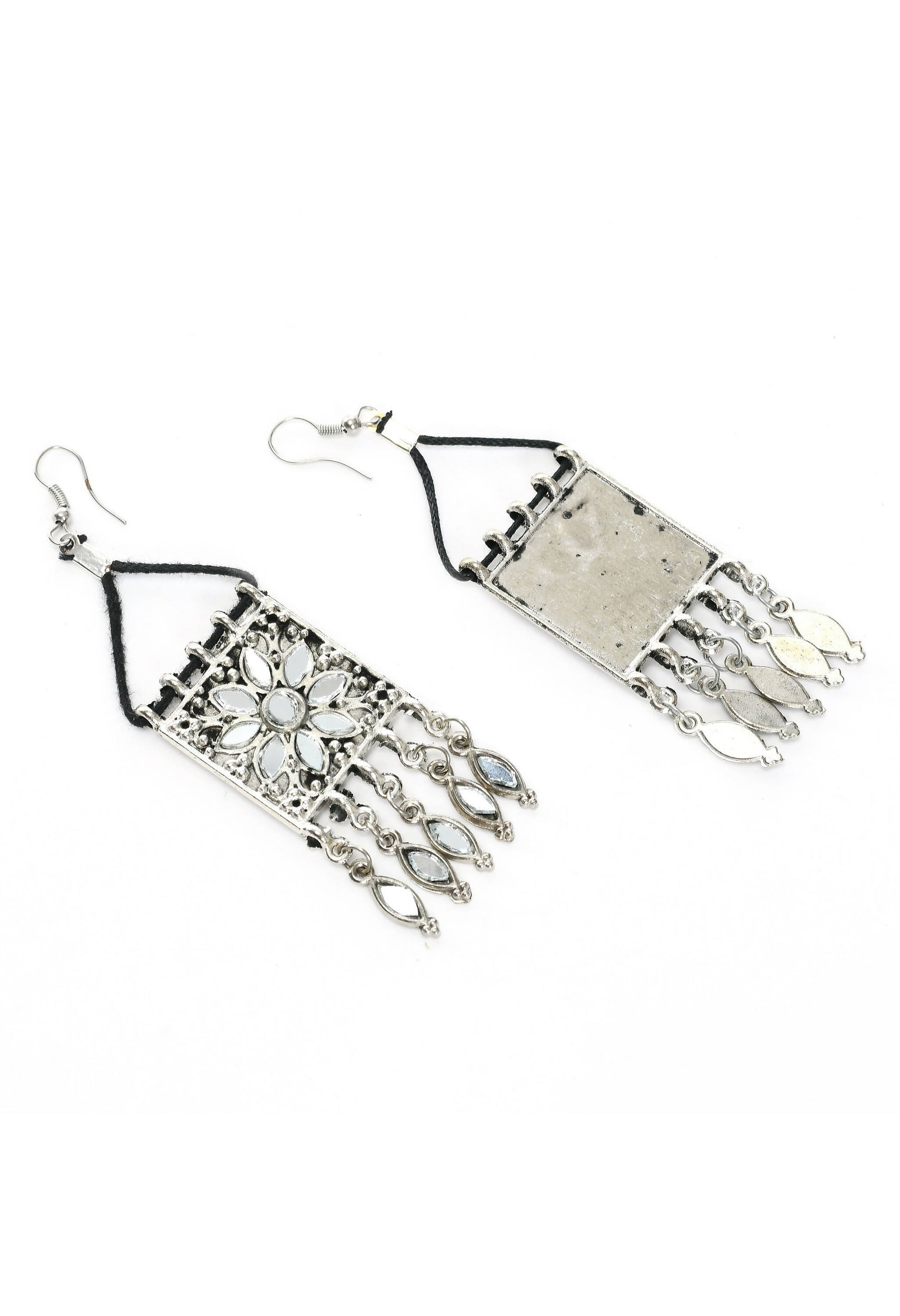 Mominos Fashion Johar Kamal Women Silver-Plated Brass Finish Mirror Work Choker - Grab2buy