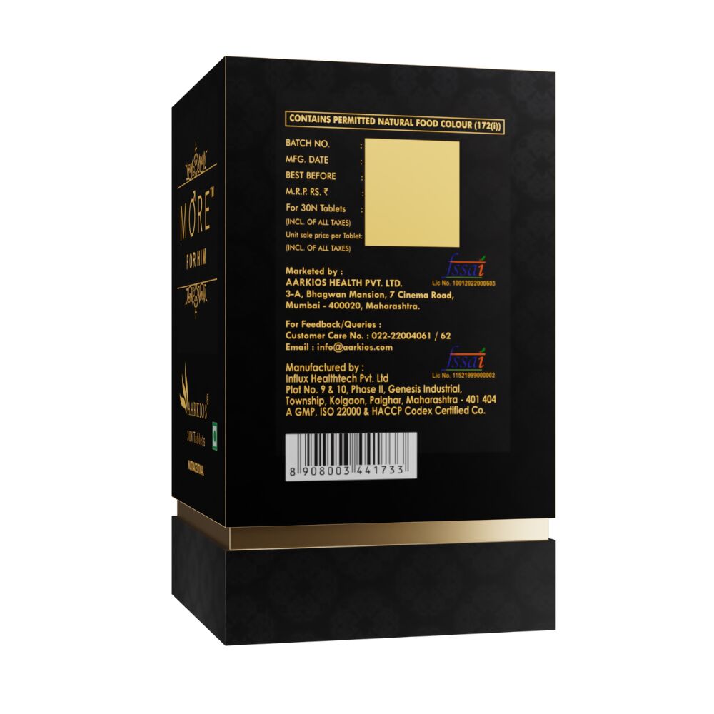 Aarkios More for Him Energy and Libido Booster Tablets for Men - Grab2buy