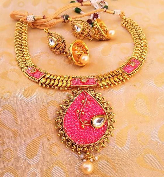 Antique Necklace Set Grab2Buy Mokshi Collections Grab2Buy