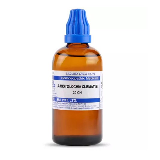 SBL Homeopathic Aristolochia Clematis Dilution (30 ML / 100 ML) For Eczema, Acidity