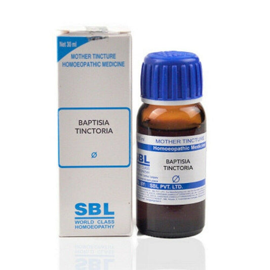 SBL Baptisia Tinctoria Mother Tincture 1X(Q) 30ml for fever cough Indigestion Acidity