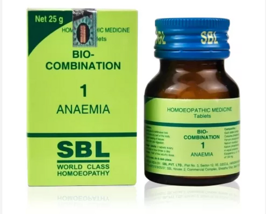 SBL Bio Combination 1 (BC 1) for ANAEMIA 25 gm for itching digestion Acidity Anxiety