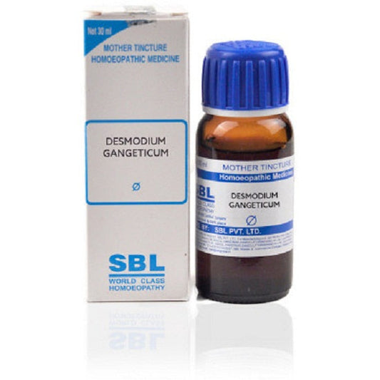 SBL Desmodium Gangeticum Mother Tincture 1X (Q) (30ml) for fever vomiting Indigestion Acidity asthma piles