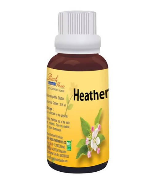 Bio India Homeopathy Bach Flower Heather Dilution – Homeopathic Self-Centeredness & Loneliness Flower Remedy