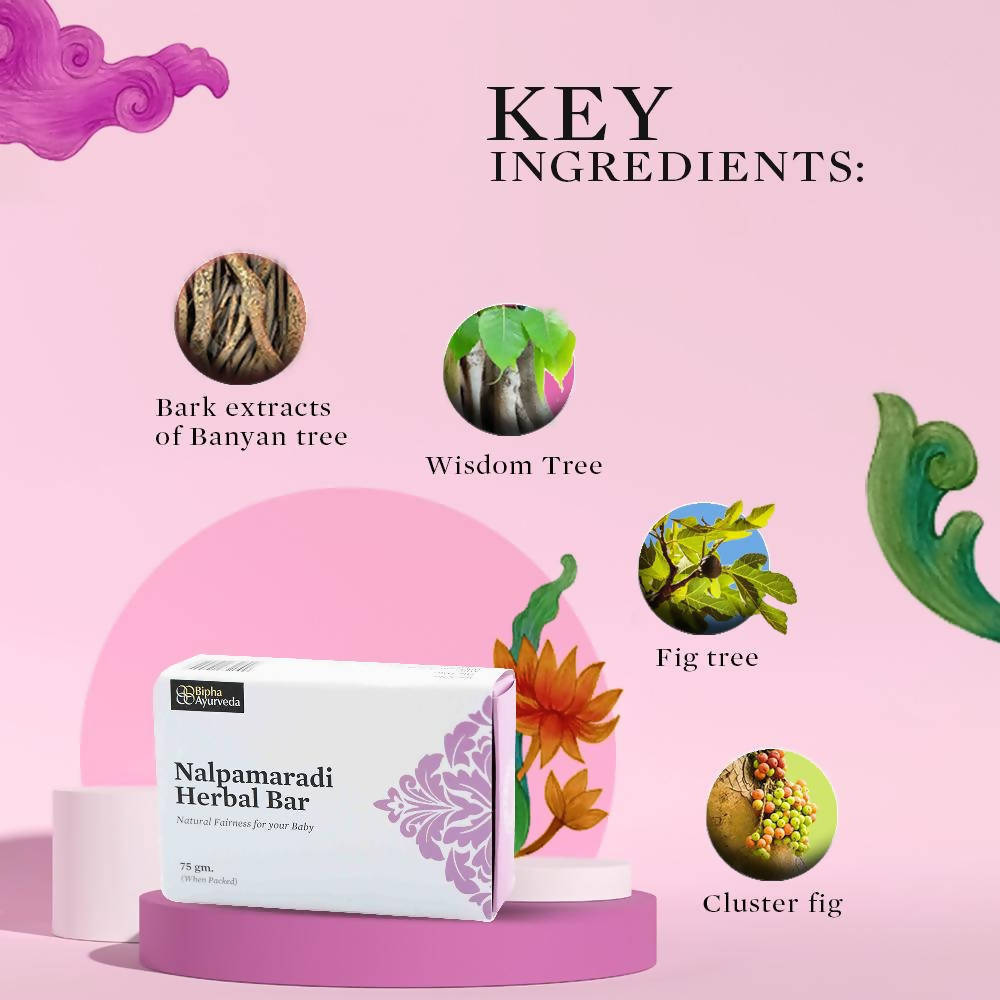 Bipha Ayurveda Nalpamaradi Herbal Bar - Grab2buy