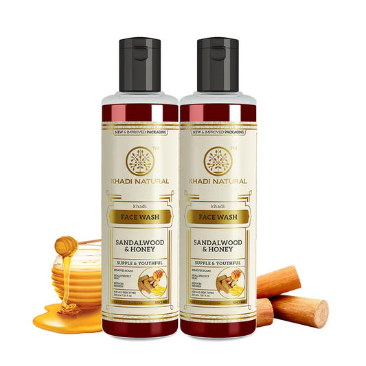 Khadi Natural Sandalwood & Honey Face Wash - 210gm