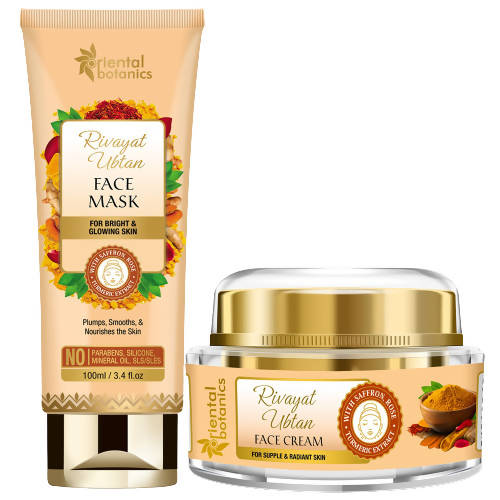 Oriental Botanics Rivayat Ubtan Face Mask And Face Cream Combo | Grab2Buy