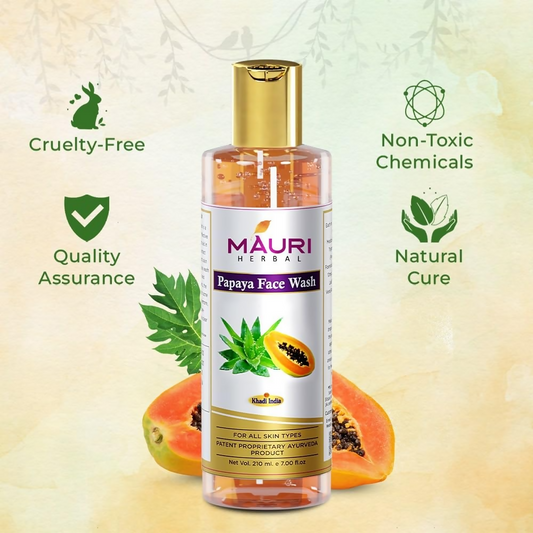 Khadi Mauri Herbal Anti Tan Papaya Face Wash Grab2Buy Khadi Mauri Herbal Grab2Buy