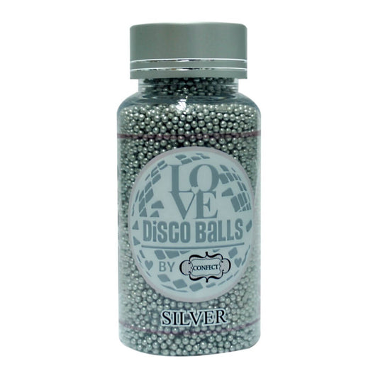 Confect Silver Disco Balls Sprinkles 3 MM