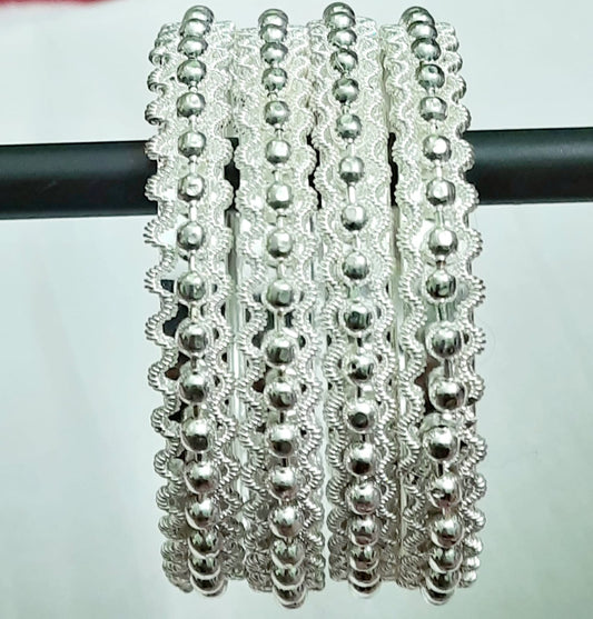 Elite Trading Silver Bangles for Women Traditional & Everyday Wear/Odissi dance acessory