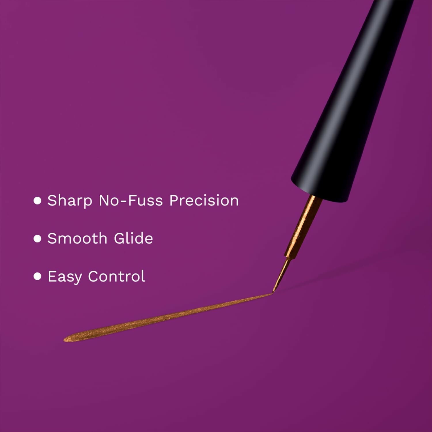 Pilgrim Metallic Eyeliner Boldly Bronze, Long Lasting & Smudge Proof Enriched With Argan Oil - Grab2buy