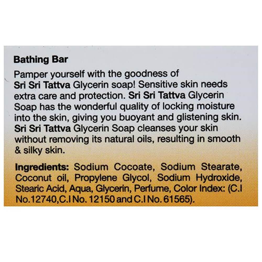 Sri Sri Tattva Glycerin Soap Ingredients